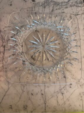 Waterford lismore square cake plate, like new
